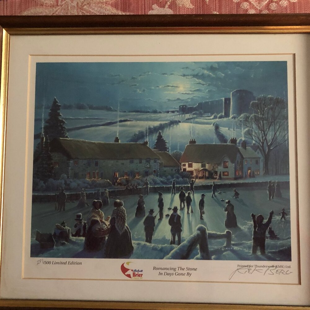 Limited 281/500 edition print for Thunderwolf Ltd Labatt Brier Calgary 97 winter